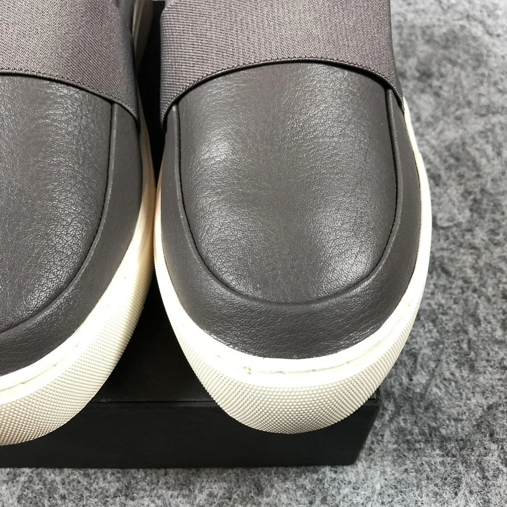 UGG Shoes Womens 12 Gray Leather Slip‎ On Low Top Sneakers Casual 1112415